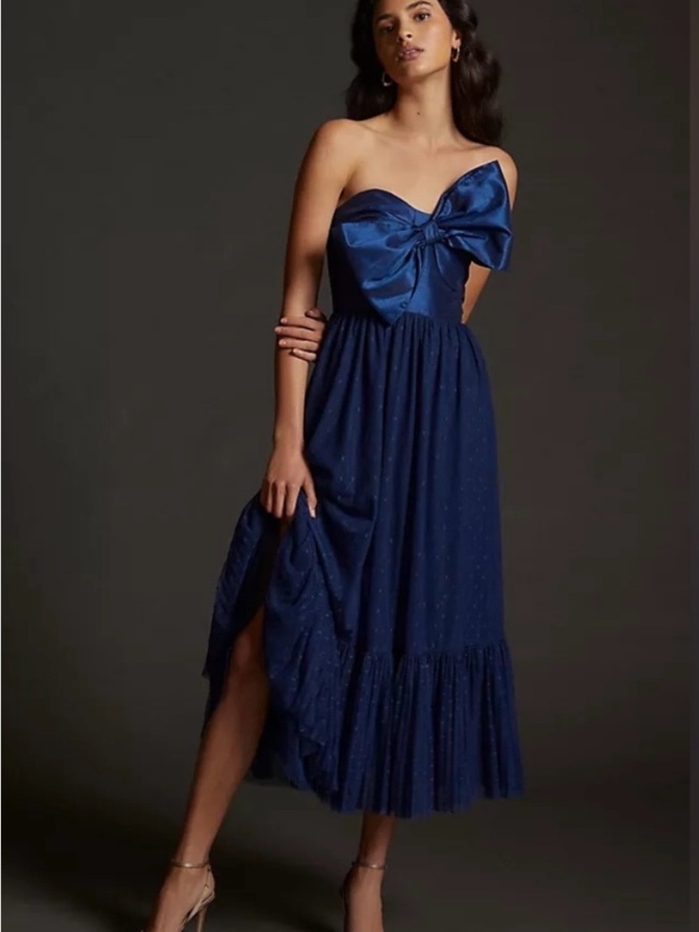 CLOSET CLOSING - Last Call! Anthropologie - NWOT - Elegant Strapless Navy Dress